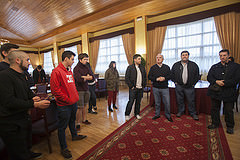 Alumnos del Basque Culinary Center visitan La Merced junto a Lorenzo Cañas