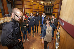 Alumnos del Basque Culinary Center visitan las bodegas López de Heredia, Roda, La Rioja Alta, Gómez Cruzado, Bodegas Bilbaínas y Cvne, en Haro (La Rioja)