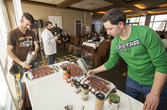 Alumnos del Basque Culinary Center en el restaurante Delicatto