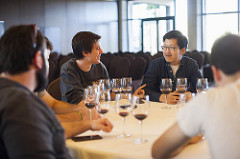 Alumnos del Basque Culinary Center en el restaurante Delicatto