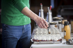 Alumnos del Basque Culinary Center en el restaurante Delicatto