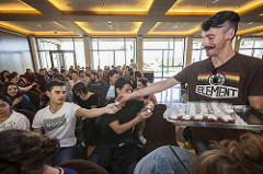 Alumnos del Basque Culinary Center en el restaurante Delicatto