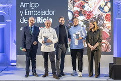 Toño Pérez, 'Amigo de La Rioja' y Miguel Caño, 'Embajador de La Rioja'