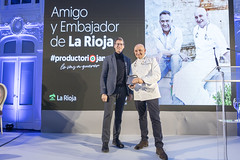 Toño Pérez, 'Amigo de La Rioja' y Miguel Caño, 'Embajador de La Rioja'