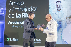 Toño Pérez, 'Amigo de La Rioja' y Miguel Caño, 'Embajador de La Rioja'