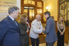 Toño Pérez, 'Amigo de La Rioja' y Miguel Caño, 'Embajador de La Rioja'