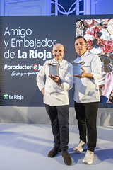Toño Pérez, 'Amigo de La Rioja' y Miguel Caño, 'Embajador de La Rioja'