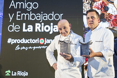 Toño Pérez, 'Amigo de La Rioja' y Miguel Caño, 'Embajador de La Rioja'