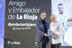 Toño Pérez, 'Amigo de La Rioja' y Miguel Caño, 'Embajador de La Rioja'