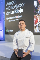 Toño Pérez, 'Amigo de La Rioja' y Miguel Caño, 'Embajador de La Rioja'