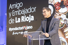 Toño Pérez, 'Amigo de La Rioja' y Miguel Caño, 'Embajador de La Rioja'