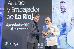 Toño Pérez, 'Amigo de La Rioja' y Miguel Caño, 'Embajador de La Rioja'