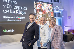 Toño Pérez, 'Amigo de La Rioja' y Miguel Caño, 'Embajador de La Rioja'