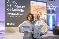 Toño Pérez, 'Amigo de La Rioja' y Miguel Caño, 'Embajador de La Rioja'