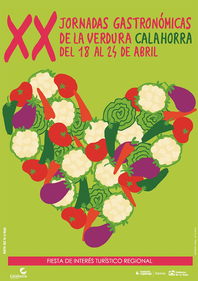 Cartel Jornadas de la Verdura Calahorra 2016